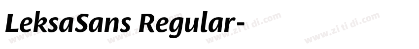 LeksaSans Regular字体转换